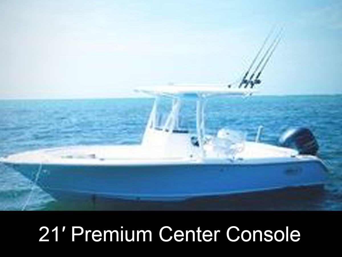 21′ Premium Center Console Rental