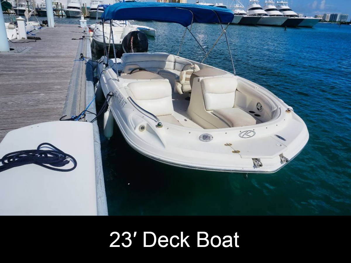 23′ Deck Boat Rental